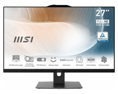 MSI Modern AM272P 12M-010EU Intel® Core™ i7 68,6 cm (27") 1920 x 1080 Pixeles 16 GB DDR4-SDRAM 512 GB SSD PC todo en uno Windows 11 Pro