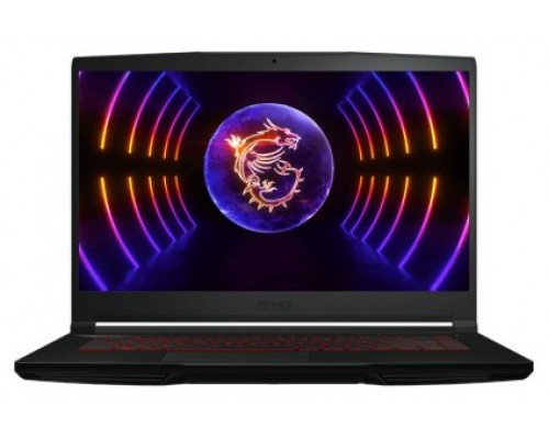 MSI PORTATIL THIN GF63 12VE-093ES. 15.6" FHD (1920*1080), 144HZ. I7-12650H. RTX 4050, GDDR6 6GB. DDR IV 8GB*2. 1TB SSD. W11 HOME. NEGRO