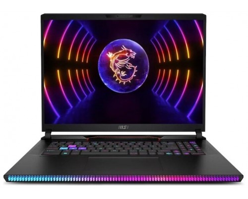 MSI Gaming GE78HX 13VI-063ES Raider i9-13980HX Portátil 43,2 cm (17") Intel® Core™ i9 64 GB DDR5-SDRAM 2000 GB SSD NVIDIA GeForce RTX 4090 Wi-Fi 6E (802.11ax) Windows 11 Home Negro