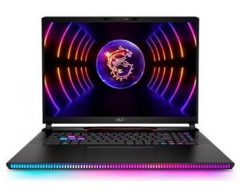 MSI Gaming GE78HX 13VG-040ES Raider i7-13700HX Portátil 43,2 cm (17") Quad HD+ Intel® Core™ i7 32 GB DDR5-SDRAM 1000 GB SSD NVIDIA GeForce RTX 4070 Wi-Fi 6E (802.11ax) Windows 11 Negro