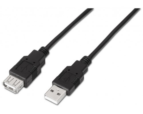 CABLE AISENS USB 2.0 TIPO A M-A H NEGRO 1.0M