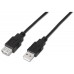 CABLE AISENS USB 2.0 TIPO A M-A H NEGRO 1.0M