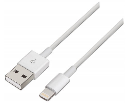 CABLE AISENS LIGHTNING A USB 2.0 LIGHTNING M-USB A M BLANCO 1.0M