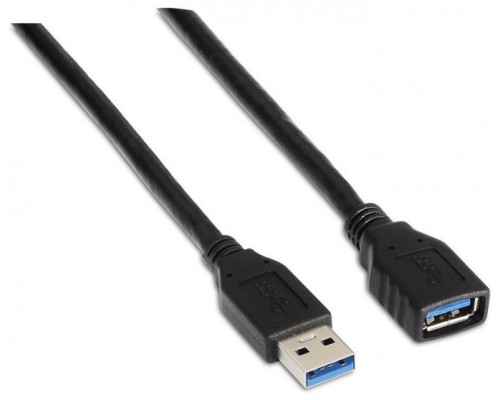 CABLE USB 3.0 AISENS TIPO A M-A H NEGRO 1.0M