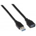 CABLE USB 3.0 AISENS TIPO A M-A H NEGRO 1.0M