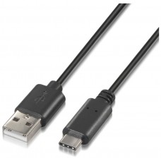 CABLE AISENS USB 2.0 3A TIPO USB-C M-A M NEGRO 2.0M