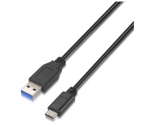 CABLE AISENS USB 3.1 GEN2 10GBPS 3A TIPO USB-C M-A M NEGRO 1.0M