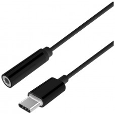 CONVERSOR AISENS USB-C A AUDIO ESTILO APPLE USB-C M-JACK 3.5 H NEGRO 15CM