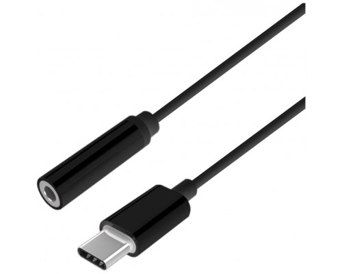 CONVERSOR AISENS USB-C A AUDIO ESTILO APPLE USB-C M-JACK 3.5 H NEGRO 15CM