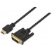 Aisens Cable DVI 18+1/M a HDMI A/M negro 1.8m