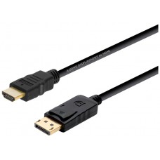 CABLE CONVERSOR AISENS DISPLAYPORT A HDMI DP M-HDMI M NEGRO 2.0M