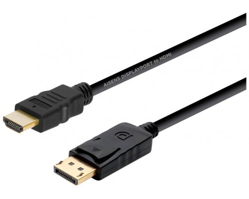 CABLE CONVERSOR AISENS DISPLAYPORT A HDMI DP M-HDMI M NEGRO 2.0M