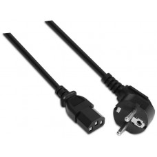 Aisens Cable alimentación CEE7M-C13H negro 1.5m