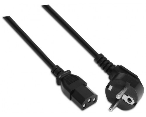 Aisens Cable alimentación CEE7M-C13H negro 1.5m