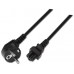 CABLE ALIMENTACION AISENS TREBOL CEE7 ACODADO M-C5 H NEGRO 1.5M