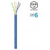 AISENS CABLE DE RED RJ45 LSZH CPR Dca CAT.6 UTP AWG24 AZUL 305M