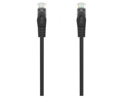 CABLE DE RED AISENS LATIGUILLO RJ45 LSZH CAT.6A 500 MHZ UTP AWG24 NEGRO 0.5M