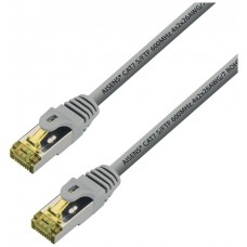 CABLE AISENS DE RED LATIGUILLO RJ45 LSZH CAT.7 600 MHZ SFTP PIMF AWG26 GRIS 0.5M