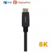 AISENS CABLE DISPLAYPORT CERTIFICADO V1.4 8K@60HZ DP M-DP M NEGRO 3.0M