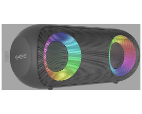 ALTAVOZ BLUETOOTH AUDICTUS AURORA 2.0 14W RGB IPX7 microSD BT5.0 NEGRO