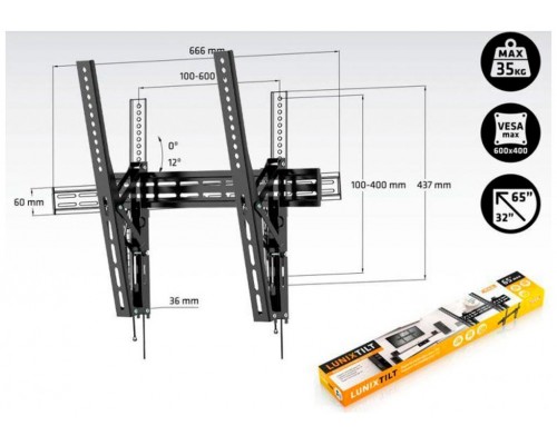 Engel Axil AC0571E soporte para TV 165,1 cm (65") Negro