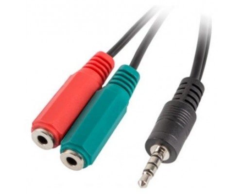 Adaptador lanberg minijack 3.5mm m 4pin