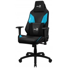 Aerocool ADMIRALBB Silla Gaming Profesional, Cojines Acolchados, Tecnología Air, Negro/Azul