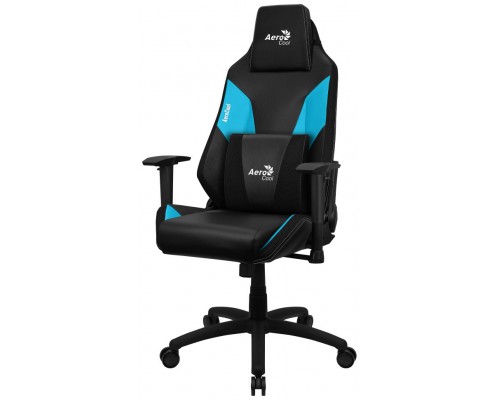 Aerocool ADMIRALBB Silla Gaming Profesional, Cojines Acolchados, Tecnología Air, Negro/Azul