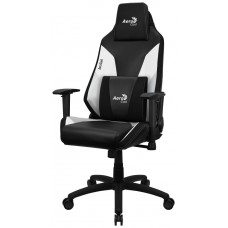 Aerocool ADMIRALBW Silla Gaming Profesional, Cojines Acolchados, Tecnología Air, Negro/Blanco