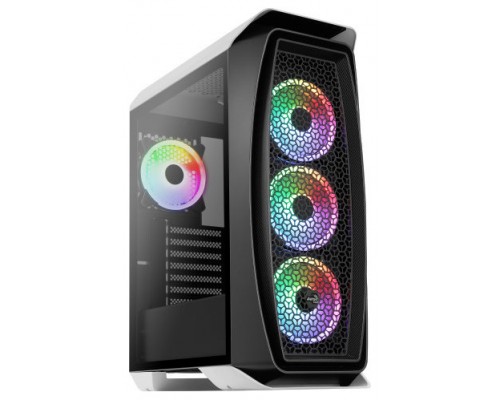 Aerocool AEROONEDUOWHV1 Caja Gaming ATX 4xVentiladores ARGB