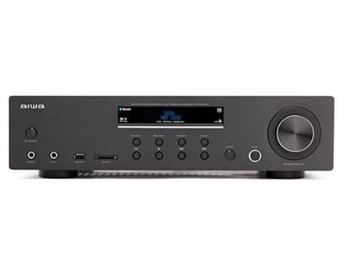 Amplificador estereo aiwa amu - 120btbk 120w negro