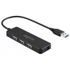 APPROX Adap. USB Hub 3 ptos USB 2.0 + 1ptoUSB 3.0.