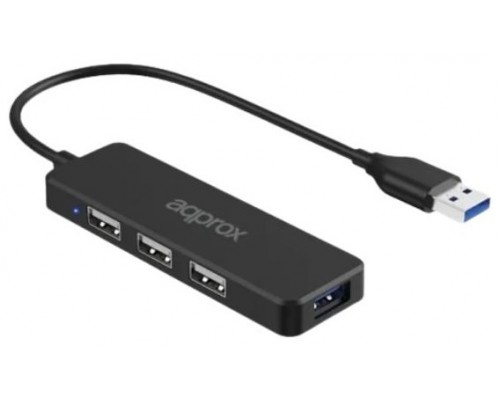 APPROX Adap. USB Hub 3 ptos USB 2.0 + 1ptoUSB 3.0.