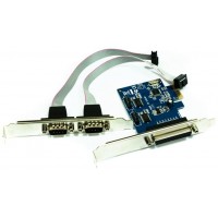 approx! PCIE1P2S tarjeta 2 Serie/1 Paralelo PCI-E