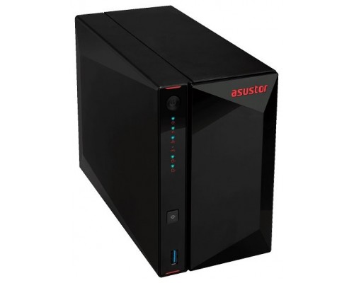 NAS ASUSTOR TOWER 2 BAY DUAL-CORE 2GB DDR4 2.5 GBE X 2 USB 3.2