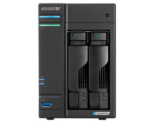 NAS ASUSTOR TOWER 2 BAY QUAD-CORE 4GB DDR4 M.2 SLOTS X2 2.5 GBE X 2 USB 3.2