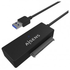 AISENS ADAPTADOR ASE-35A01B SATA A USB-A USB 3.0 3.1 GEN1 HDD 2.5" Y 3.5" NEGRO