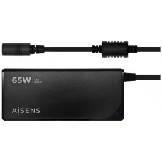 CARGADOR AISENS 65W AUTOMATICO UNI. PORTATIL 9 CONECTORES USB-A QC3.0 NEGRO