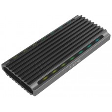 AISENS CAJA EXTERNA M.2 RGB GAMING ASM2-RGB011GR SATA NVME A USB3.1 GEN2 GRIS