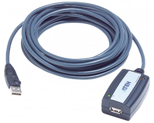 ATEN Cable extensor USB 2.0 de 5 m (soporta conexión en cadena hasta 25 m)