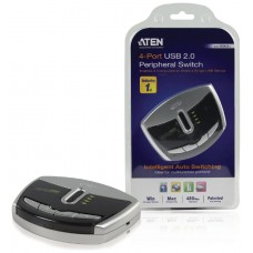 Aten Switch de periféricos USB 2.0 de 4 puertos