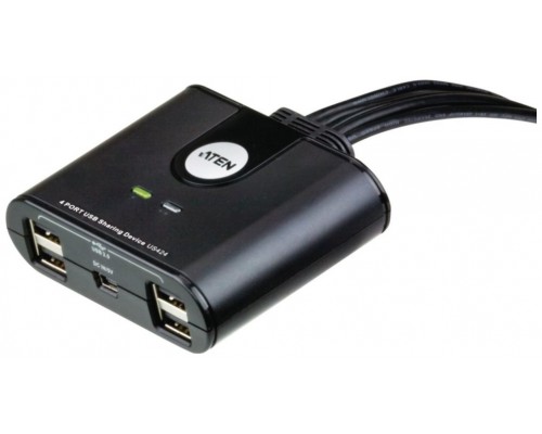 Aten Switch de periféricos USB 2.0 de 4 x 4 puertos