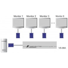 ATEN Distribuidor VGA de 8 puertos (350MHz)