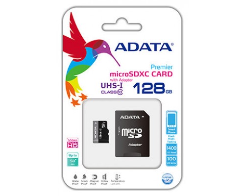 ADATA MicroSDHC 128GB UHS-I CLASS10 c/adapt