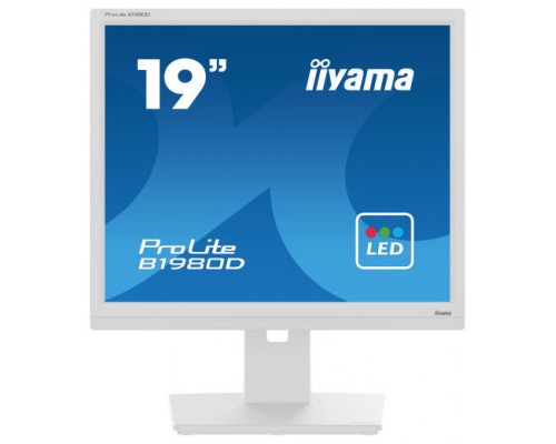 iiyama ProLite B1980D-W5 pantalla para PC 48,3 cm (19") 1280 x 1024 Pixeles SXGA LCD Blanco