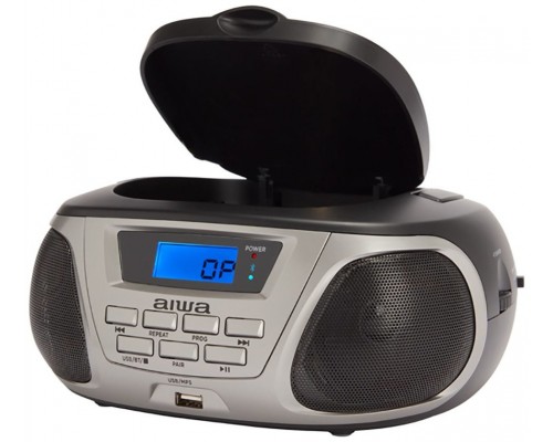 Radio cd cassette portatil aiwa bbtu - 300bkmkii