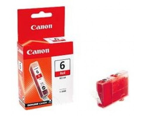 Cartucho tinta canon bci 6r roja