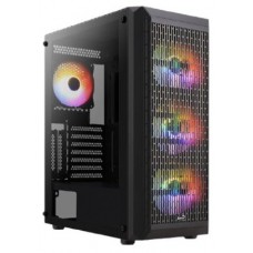 Aerocool BEAMBKV2 Caja Gaming ATX 4 Ventiladores 12cm FRGB Negro