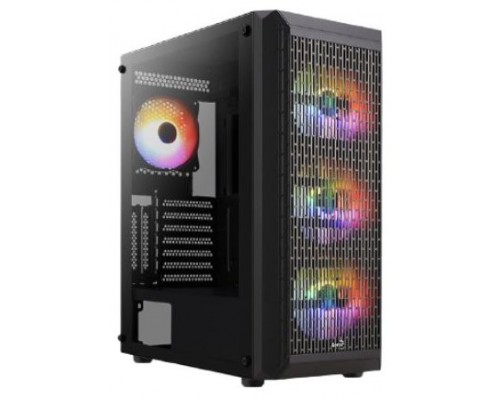 Aerocool BEAMBKV2 Caja Gaming ATX 4 Ventiladores 12cm FRGB Negro