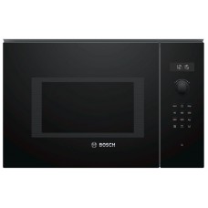 Microondas integrable BOSCH BEL554MB0 Display LED Capacidad 25L con Grill Color Cristal negro sin marco